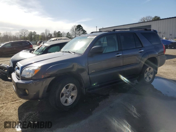 2007 Toyota 4Runner SR5 with VIN JTEZU14R578083829, listed as a Copart auction lot 48880065 with 121,172 mi miles and Salvage Title. Bid and sale history available at carsss.com. Image 1.
