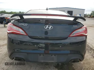 2014 Hyundai Genesis Coupe Premium with VIN KMHHT6KD4EU115015, listed as a Copart auction lot 54055895 with 199,541 mi miles and Salvage title. Bid and sale history available at DreamBid. Image 6.
