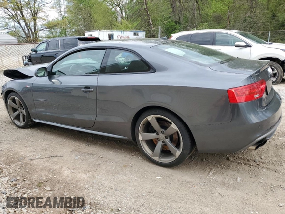 2015 Audi S5 Premium Plus with VIN WAUGGAFR3FA005148, listed as a Copart auction lot 52373864 with 139,866 mi miles and Salvage Title. Bid and sale history available at carsss.com. Image 2.
