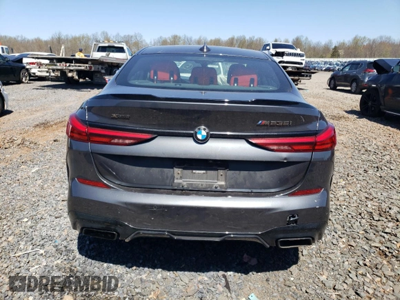 2021 BMW 2 Series M235i xDrive with VIN WBA13AL09M7G65294, listed as a Copart auction lot 53286575 with 44,540 mi miles and Salvage Title. Bid and sale history available at carsss.com. Image 6.