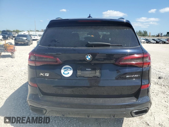 2022 BMW X5 sDrive40i with VIN 5UXCR4C08N9M01822, listed as a Copart auction lot 48827325 with 0 mi miles and Non Repairable. Bid and sale history available at carsss.com. Image 6.