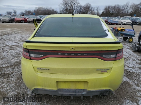 2013 Dodge Dart SXT with VIN 1C3CDFBH7DD231701, listed as a Copart auction lot 89143015 with 0 mi miles and Salvage Title. Bid and sale history available at carsss.com. Image 6.