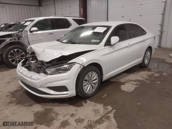 2019 Volkswagen Jetta S with VIN 3VWN57BUXKM235423, listed as a IAAI auction lot 41215196 with 77,540 mi miles. Bid and sale history available at carsss.com. Image 2.