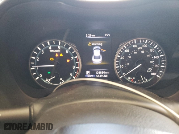 2018 Infiniti Q50 Luxe с VIN JN1EV7AP5JM363497, выставлен на аукционе Copart как лот 56227435 с пробегом 108 830 миль миль и Списание • Salvage title. История ставок и продаж доступна на DreamBid. Изображение 9.