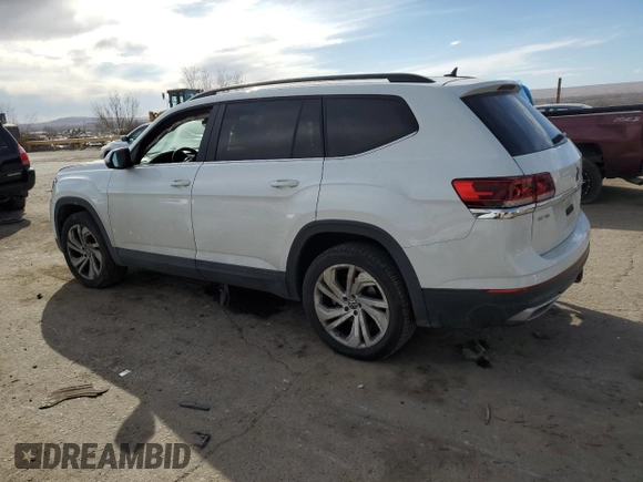 2021 Volkswagen Atlas SE z VIN 1V2HR2CA0MC526141, wystawiony jako Copart lot #46484105 z przebiegiem 49 420 mil mil oraz Szkoda całkowita • Salvage title. Historia ofert i sprzedaży dostępna na DreamBid. Obrazek 2.