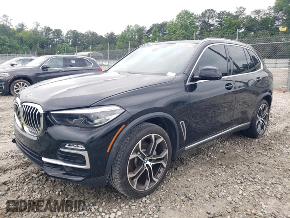 2020 BMW X5 sDrive40i with VIN 5UXCR4C0XLLW63728, listed as a Copart auction lot 56112475 with 65,704 mi miles and Clean title. Bid and sale history available at DreamBid. Image 1.