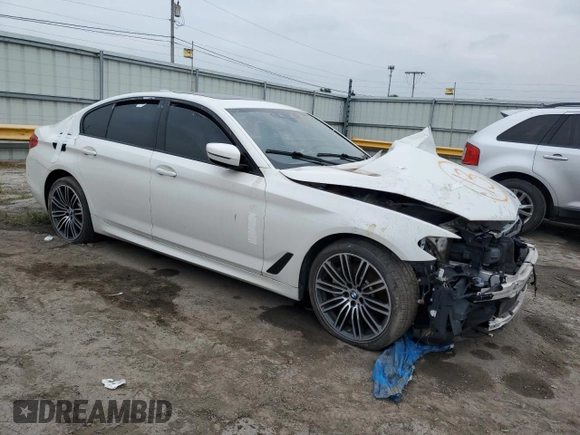 2020 BMW 5 Series with VIN WBAJB1C07LCD44282, listed as a Copart auction lot 60970885 with Not provided miles and Non repairable. Bid and sale history available at DreamBid. Image 4.