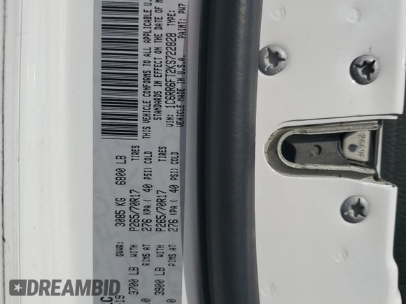 2019 Ram 1500 Classic Express with VIN 1C6RR6FT2KS722828, listed as a Copart auction lot 47473995 with 93,308 mi miles and Salvage Title. Bid and sale history available at carsss.com. Image 12.