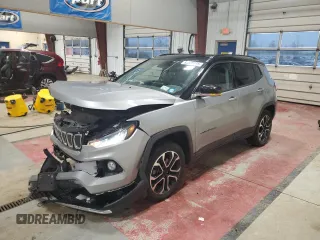 2022 Jeep Compass High Altitude with VIN 3C4NJDCBXNT187331, listed as a Copart auction lot 52526315 with 23,463 mi miles and Salvage Title. Bid and sale history available at DreamBid. Image 1.