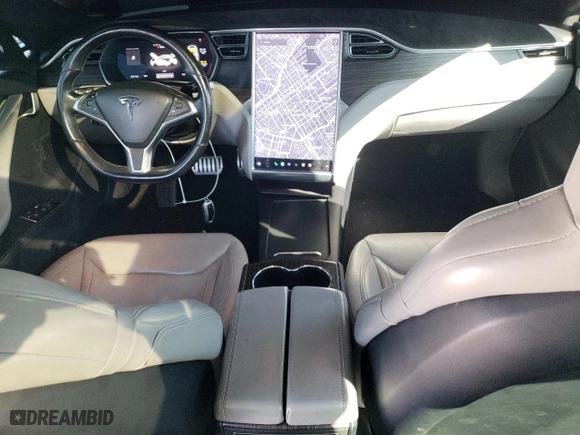 2014 Tesla Model S P85D with VIN 5YJSA1H20EFP64800, listed as a Copart auction lot 89377605 with 66,609 mi miles and Salvage Title. Bid and sale history available at carsss.com. Image 8.