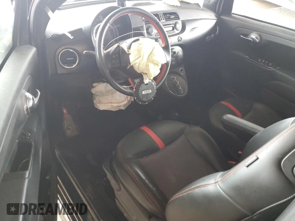 2015 FIAT 500e with VIN 3C3CFFGE9FT672669, listed as a Copart auction lot 52047345 with Not provided miles and Salvage title. Bid and sale history available at DreamBid. Image 8.