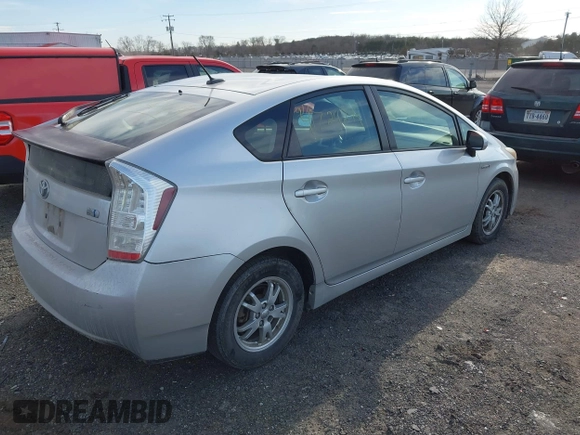 2011 Toyota Prius I with VIN JTDKN3DU8B5339040, listed as a IAAI auction lot 41729244 with 213,628 mi miles. Bid and sale history available at carsss.com. Image 4.