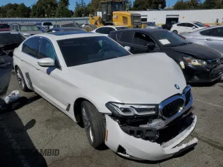 2021 BMW 5 Series 530e with VIN WBA13AG00MCF99641, listed as a Copart auction lot 67099134 with Not Provided miles and Salvage Title. Bid and sale history available at carsss.com. Image 4.