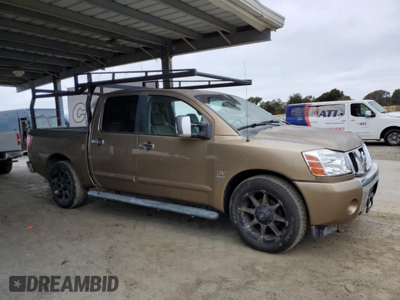 2004 Nissan Titan LE with VIN 1N6AA07A54N554415, listed as a Copart auction lot 54571635 with 196,664 mi miles and Clean Title. Bid and sale history available at DreamBid. Image 4.