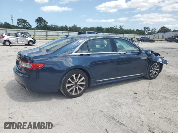 2017 Lincoln Continental Premiere with VIN 1LN6L9PK0H5602517, listed as a Copart auction lot 49051455 with 125,244 mi miles and Salvage Title. Bid and sale history available at carsss.com. Image 3.