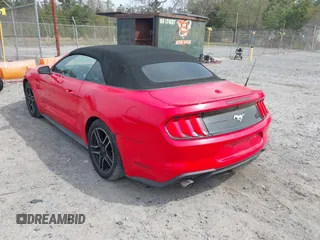 2018 Ford Mustang EcoBoost Premium with VIN 1FATP8UH3J5110137, listed as a IAAI auction lot 41868345 with 75,126 mi miles and . Bid and sale history available at DreamBid. Image 3.