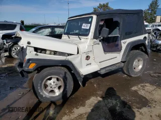 2001 Jeep Wrangler Sahara with VIN 1J4FA59S11P311982, listed as a Copart auction lot 44423685 with 128,160 mi miles and Clean Title. Bid and sale history available at carsss.com. Image 1.