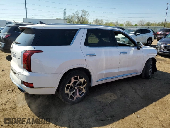 2021 Hyundai Palisade Calligraphy z VIN KM8R7DHE7MU179173, wystawiony jako Copart lot #54017325 z przebiegiem 67 873 mil mil oraz Szkoda całkowita • Salvage title. Historia ofert i sprzedaży dostępna na DreamBid. Obrazek 3.
