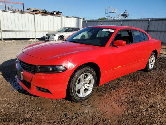 2022 Dodge Charger SXT with VIN 2C3CDXBG7NH250217, listed as a Copart auction lot 82933144 with 27,383 mi miles and Salvage Title. Bid and sale history available at carsss.com. Image 1.