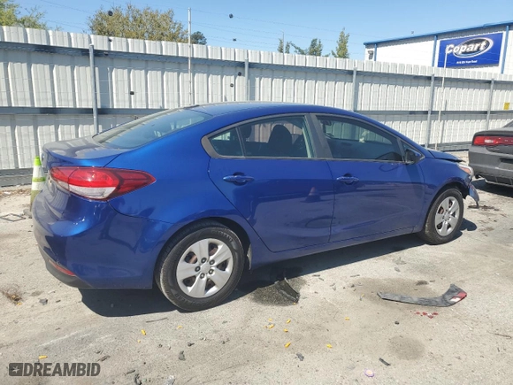 2017 Kia Forte LX with VIN 3KPFK4A70HE115109, listed as a Copart auction lot 50567615 with 124,460 mi miles and Salvage Title. Bid and sale history available at carsss.com. Image 3.