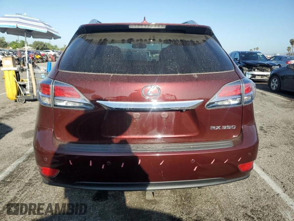 2013 Lexus RX 350 with VIN 2T2ZK1BA1DC097083, listed as a Copart auction lot 61026375 with 119,002 mi miles and Salvage title. Bid and sale history available at DreamBid. Image 6.