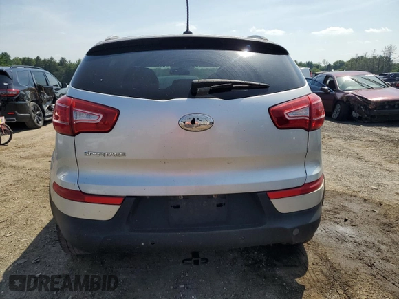2013 Kia Sportage LX with VIN KNDPBCA24D7521374, listed as a Copart auction lot 61654725 with 146,378 mi miles and Salvage title. Bid and sale history available at DreamBid. Image 6.