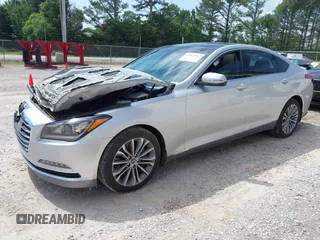 2017 Genesis G80 3.8L z VIN KMHGN4JE7HU168333, wystawiony jako IAAI lot #42267987 z przebiegiem 70 891 mil mil oraz . Historia ofert i sprzedaży dostępna na DreamBid. Obrazek 2.