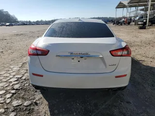 2016 Maserati Ghibli with VIN ZAM57XSAXG1167773, listed as a Copart auction lot 46607705 with 62,421 mi miles and Salvage Title. Bid and sale history available at carsss.com. Image 6.