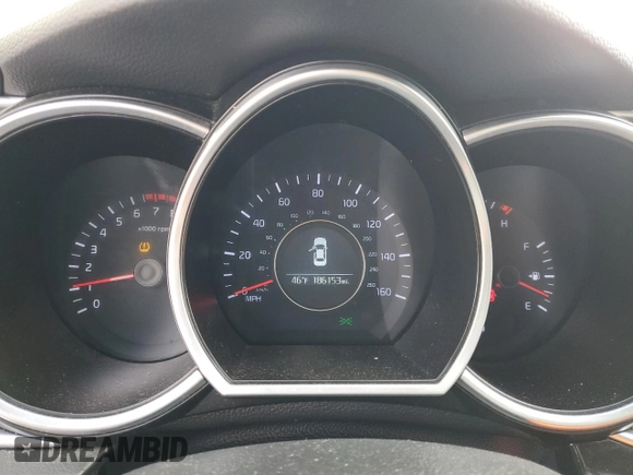 2015 Kia Optima EX with VIN 5XXGN4A74FG371639, listed as a Copart auction lot 47735465 with 186,153 mi miles and Salvage Title. Bid and sale history available at carsss.com. Image 9.