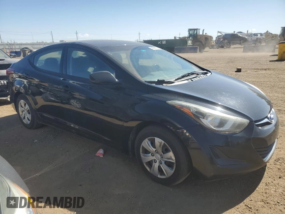 2016 Hyundai Elantra SE with VIN 5NPDH4AE2GH711918, listed as a Copart auction lot 49262025 with 158,651 mi miles and Clean title. Bid and sale history available at DreamBid. Image 4.