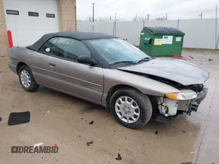 1999 Chrysler Sebring JX z VIN 3C3EL45HXXT604207, wystawiony jako IAAI lot #40870229 z przebiegiem 61 593 mil mil oraz . Historia ofert i sprzedaży dostępna na DreamBid. Obrazek 1.