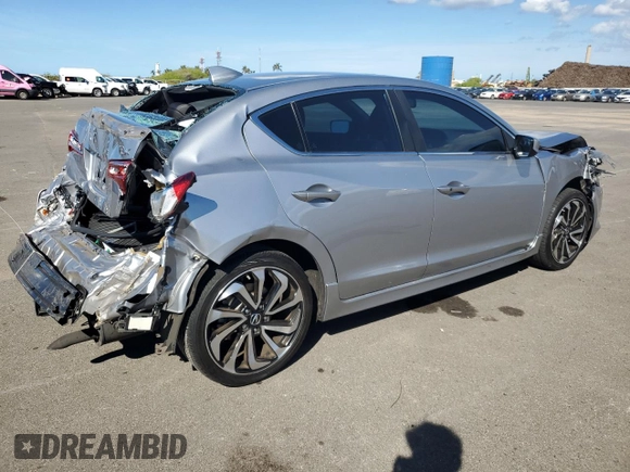2017 Acura ILX w/Premium/A-SPEC Pkg with VIN 19UDE2F89HA010402, listed as a Copart auction lot 78102664 with 33,671 mi miles and Salvage Title. Bid and sale history available at carsss.com. Image 3.