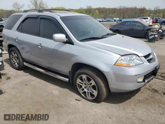 2002 Acura MDX with VIN 2HNYD18242H501288, listed as a Copart auction lot 54167165 with 0 mi miles and Clean Title. Bid and sale history available at carsss.com. Image 4.
