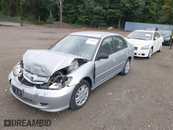 2005 Honda Civic LX with VIN 2HGES16595H523708, listed as a IAAI auction lot 40424176 with 60,593 mi miles and . Bid and sale history available at DreamBid. Image 2.