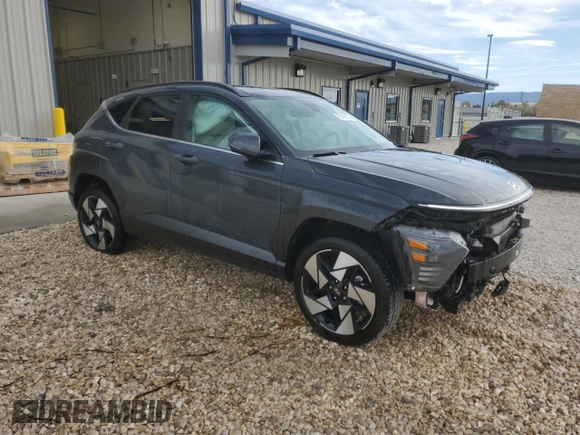 2024 Hyundai Kona Limited with VIN KM8HECA39RU024491, listed as a Copart auction lot 75445174 with 5,475 mi miles and Salvage Title. Bid and sale history available at carsss.com. Image 4.