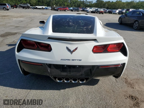 2019 Chevrolet Corvette Z51 1LT with VIN 1G1YH2D79K5123924, listed as a Copart auction lot 54783395 with Not provided miles and Salvage title. Bid and sale history available at DreamBid. Image 6.