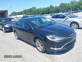 2015 Chrysler 200 Limited with VIN 1C3CCCAB1FN611418, listed as a IAAI auction lot 42507860 with 168,625 mi miles and . Bid and sale history available at DreamBid. Image 1.