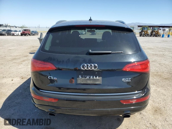 2015 Audi Q5 Premium Plus with VIN WA1LFAFP4FA084939, listed as a Copart auction lot 54881825 with 94,916 mi miles and Salvage title. Bid and sale history available at DreamBid. Image 6.