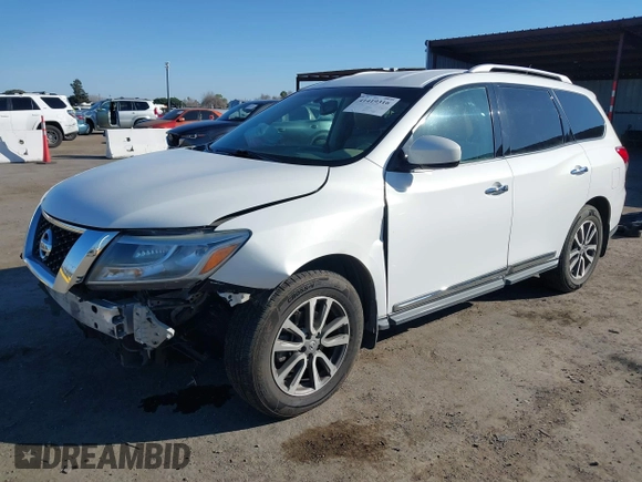 2013 Nissan Pathfinder S with VIN 5N1AR2MM9DC671220, listed as a IAAI auction lot 41419316 with 110,266 mi miles. Bid and sale history available at carsss.com. Image 18.