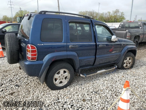 2002 Jeep Liberty Limited with VIN 1J4GL58K52W213948, listed as a Copart auction lot 60555885 with 96,415 mi miles and Salvage title. Bid and sale history available at DreamBid. Image 3.