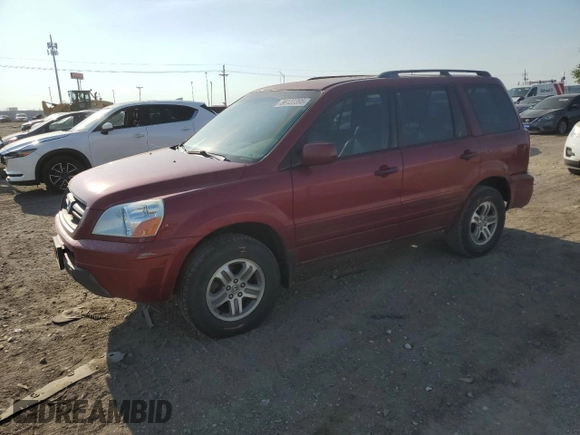 2003 Honda Pilot EX z VIN 2HKYF18683H606007, wystawiony jako Copart lot #56122395 z przebiegiem 200 269 mil mil oraz Szkoda całkowita • Salvage title. Historia ofert i sprzedaży dostępna na DreamBid. Obrazek 1.