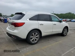 2014 Acura MDX Advance with VIN 5FRYD4H87EB015188, listed as a Copart auction lot 61088075 with 189,004 mi miles and Salvage title. Bid and sale history available at DreamBid. Image 3.