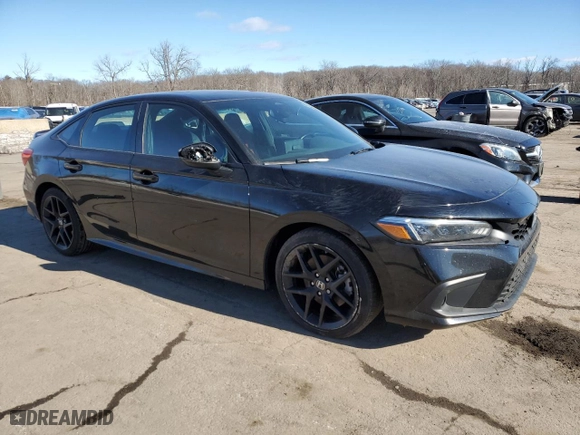 2022 Honda Civic Si with VIN 2HGFE1E52NH476910, listed as a Copart auction lot 42417975 with 27,729 mi miles and Salvage Title. Bid and sale history available at carsss.com. Image 4.