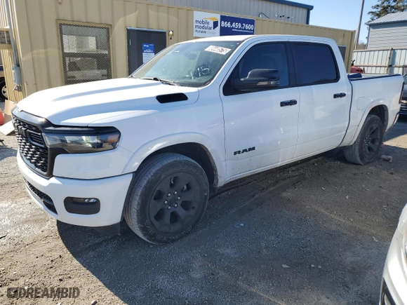 2025 Ram 1500 Big Horn with VIN 1C6SRFFPXSN551586, listed as a Copart auction lot 88440575 with 25,623 mi miles and Clean Title. Bid and sale history available at carsss.com. Image 1.
