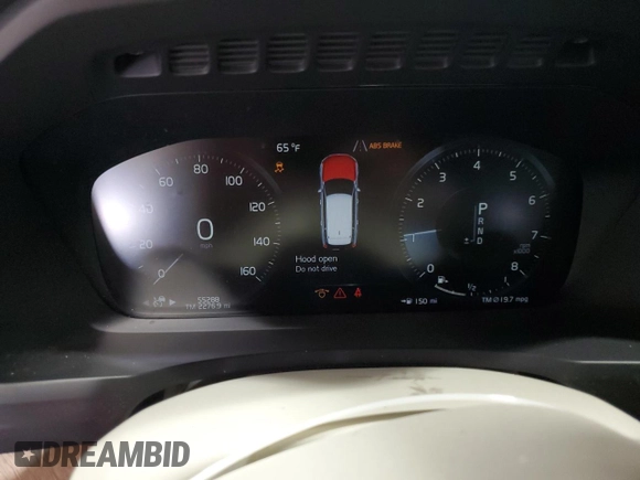2019 Volvo XC90 Inscription with VIN YV4A22PLXK1511820, listed as a Copart auction lot 55810785 with 55,288 mi miles and Salvage title. Bid and sale history available at DreamBid. Image 9.