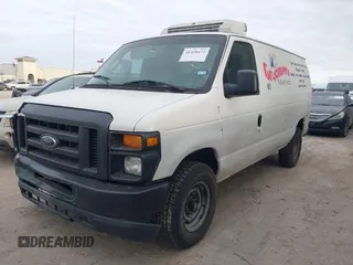 2011 Ford Econoline Cargo Commercial with VIN 1FTNE2EL6BDB25697, listed as a IAAI auction lot 41358472 with 384,517 mi miles. Bid and sale history available at carsss.com. Image 2.