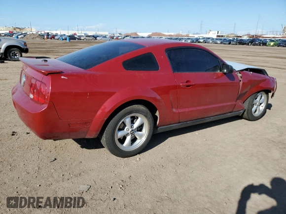 2008 Ford Mustang Deluxe with VIN 1ZVHT80N285138347, listed as a Copart auction lot 47812994 with 0 mi miles and Salvage Title. Bid and sale history available at carsss.com. Image 3.