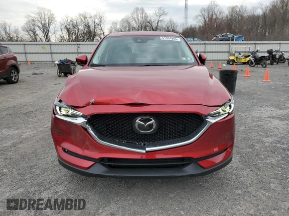 2021 Mazda CX-5 Grand Touring Reserve with VIN JM3KFBAY3M0315640, listed as a Copart auction lot 51004955 with 21,981 mi miles and Salvage Title. Bid and sale history available at DreamBid. Image 5.