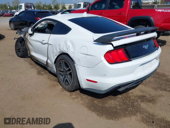 2021 Ford Mustang EcoBoost with VIN 1FA6P8TH6M5104559, listed as a IAAI auction lot 41879755 with 1 mi miles. Bid and sale history available at carsss.com. Image 3.