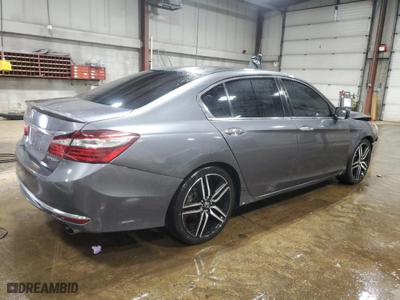 2017 Honda Accord Sedan Sport with VIN 1HGCR2F55HA116173, listed as a Copart auction lot 51087105 with 135,879 mi miles and Non Repairable. Bid and sale history available at carsss.com. Image 3.
